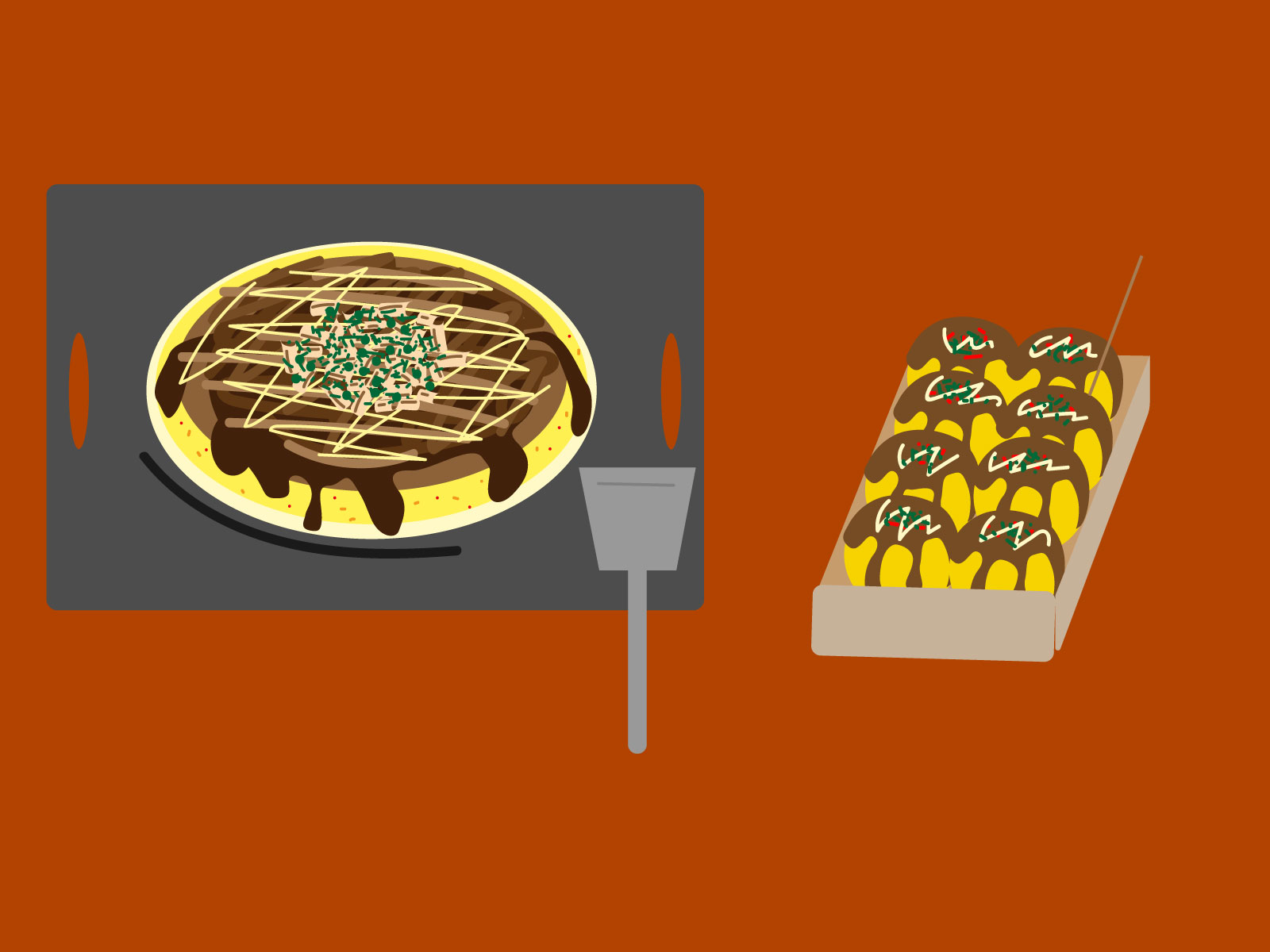 粉もんイラスト